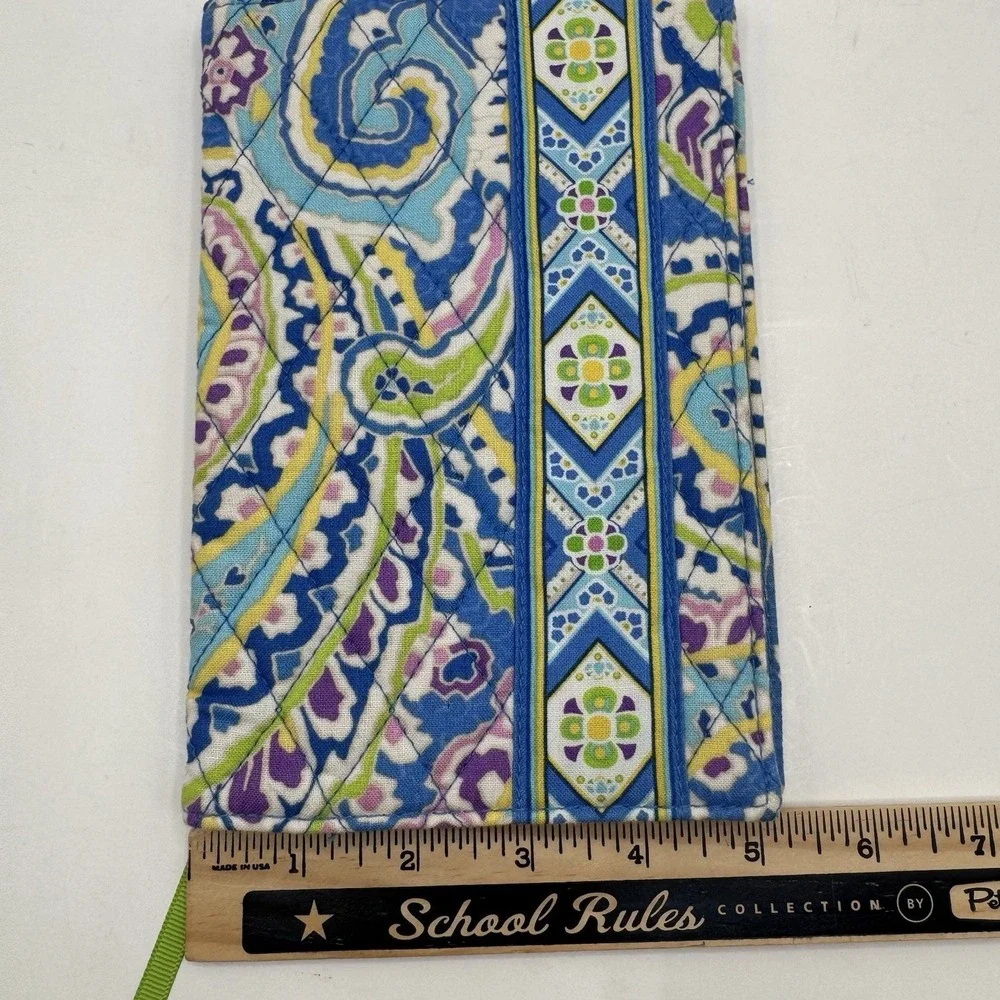 Vera Bradley Capri Blue Paperback Book / Bible Cover - Retired Pattern - HTF